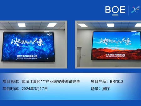 隨州武漢江夏區(qū)**產(chǎn)業(yè)園展廳BRY012安裝調(diào)試完畢