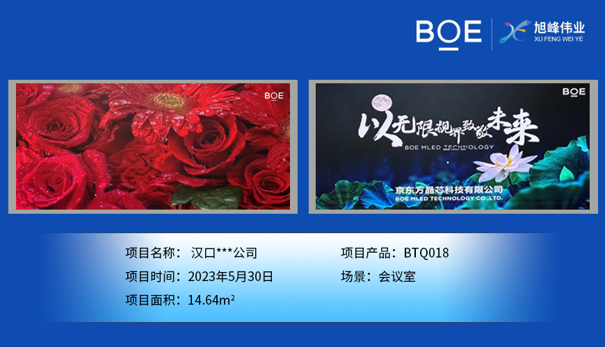 隨州漢口***公司安裝調(diào)試完成！ 尺寸:7.04*2.08m； 像素點(diǎn):3784*1118