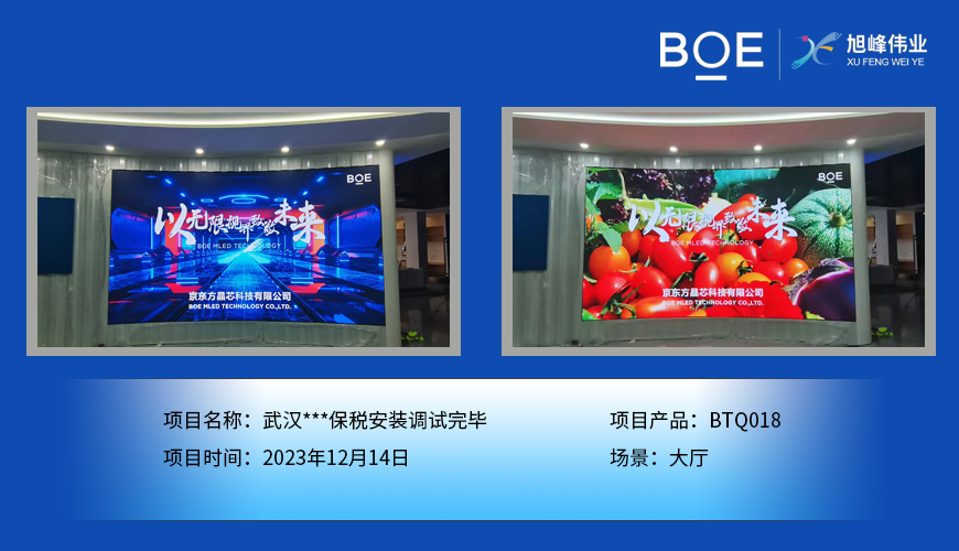 隨州武漢***保稅區大廳BTQ018安裝調試完畢