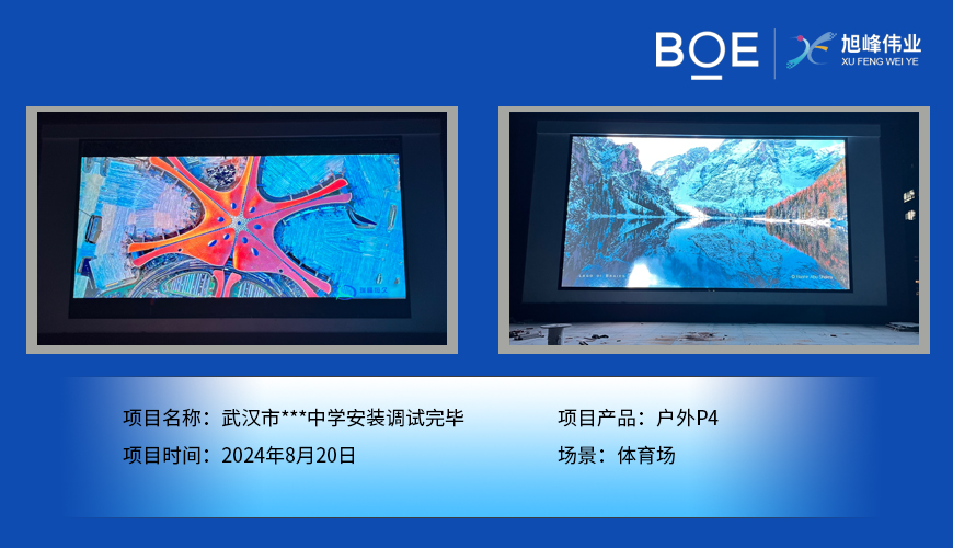 潛江武漢市***中學安裝調試完畢